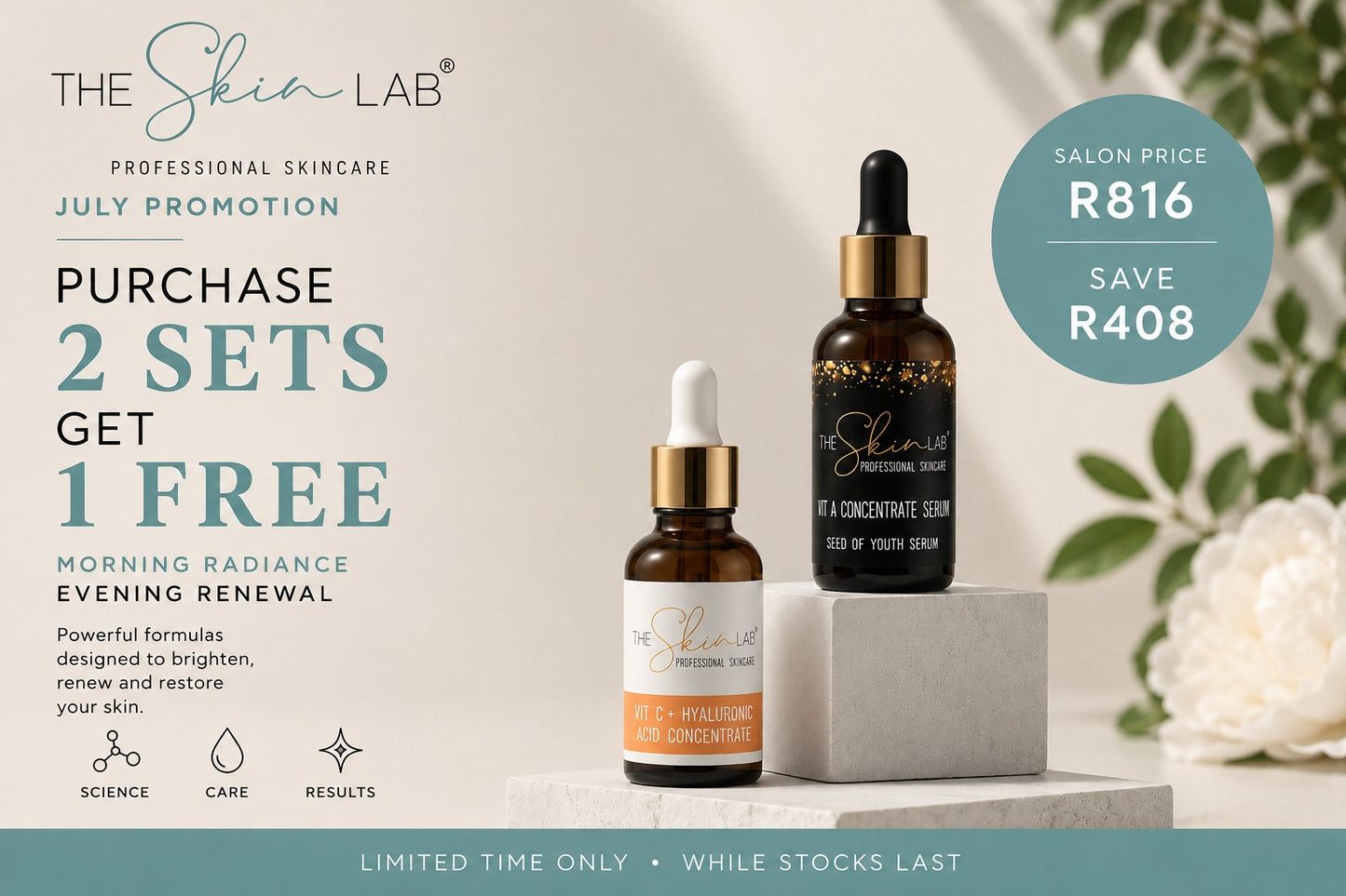 JULY PROMO - Morning Radiance Evening Renewal